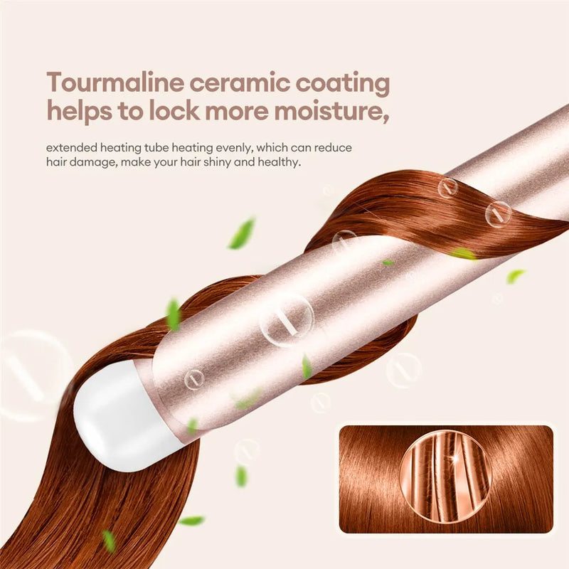 Modelador de Cabelo Elétrico Profissional 32mm/38mm – Ferramenta de Cerâmica com Temperatura Ajustável para Mulheres