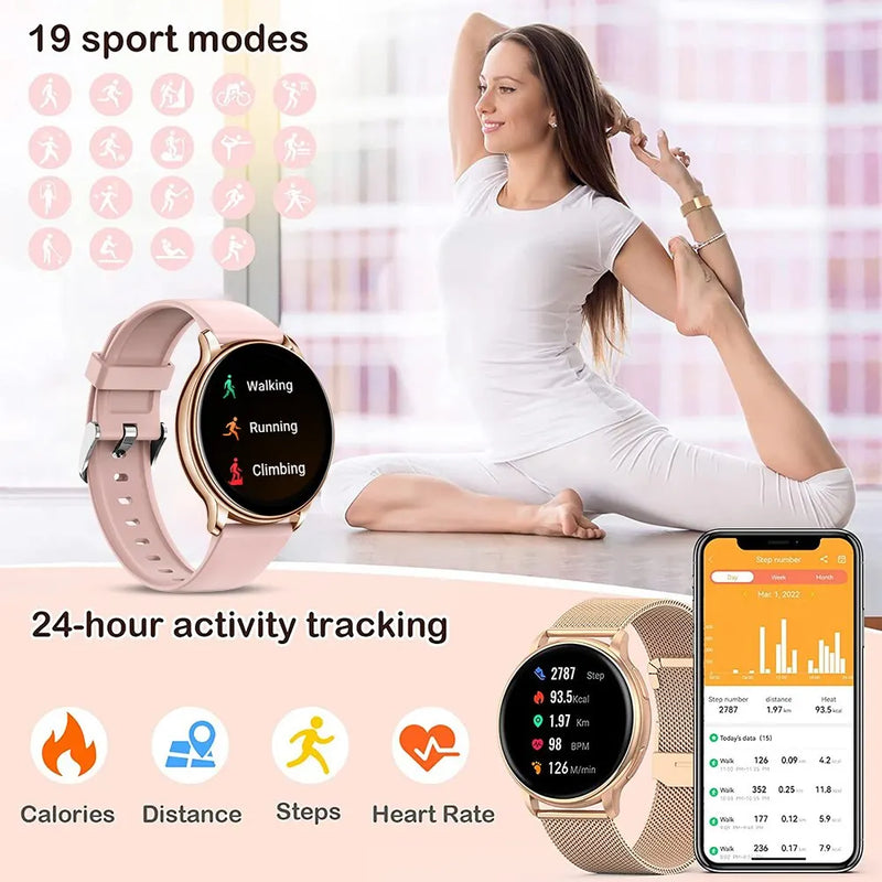 Relógio MEVADEN Bluetooth Call Smart Watch - Elegância, Tecnologia e Funcionalidades Esportivas