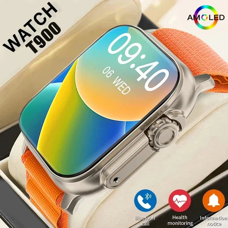 Relógio Smartwatch LAXASFIT T900 Ultra – Design Moderno e Funções Avançadas