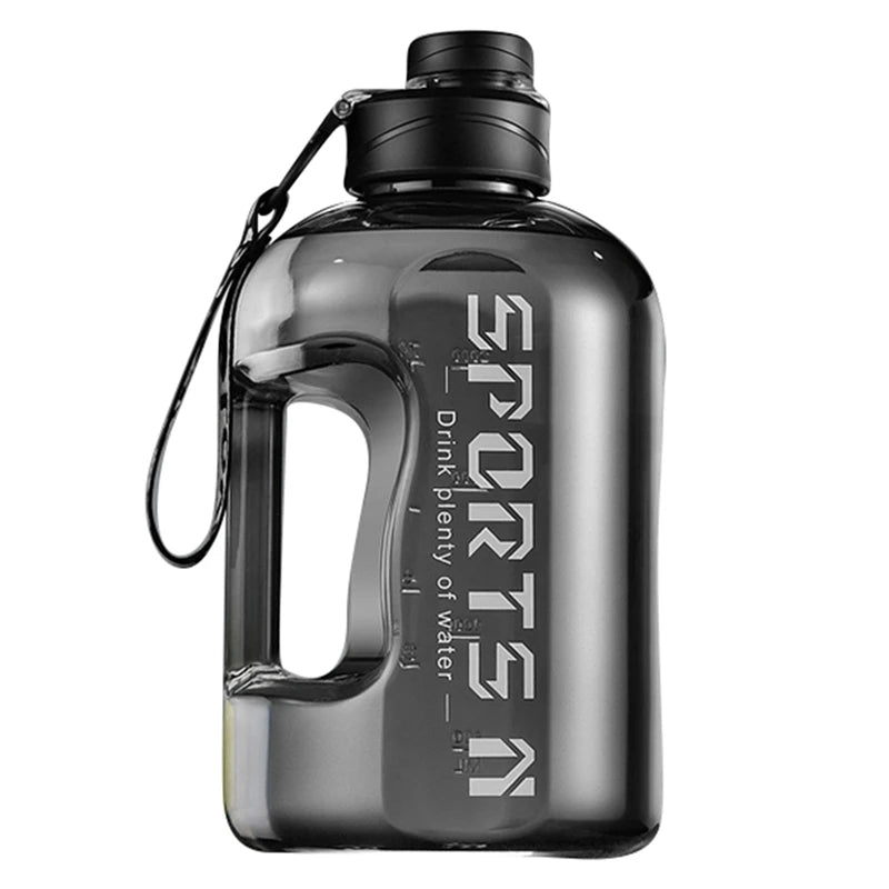 Garrafa de água esportiva de 1,7 L/2,7 L, copo de ciclismo, portátil, grande capacidade, garrafa de água para fitness, acampamento, homens, chaleira de água