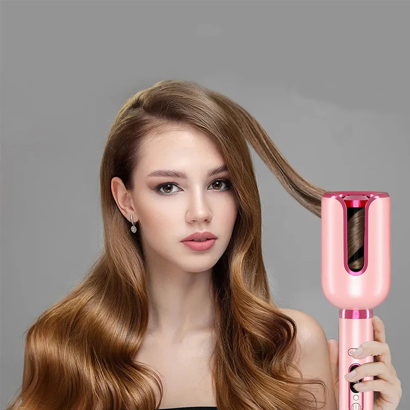 Modelador de Cabelo Automático Elétrico 1 Polegada com Tecnologia Rotativa e Cerâmica – Cachos e Ondas Perfeitos, Anti-Emaranhado