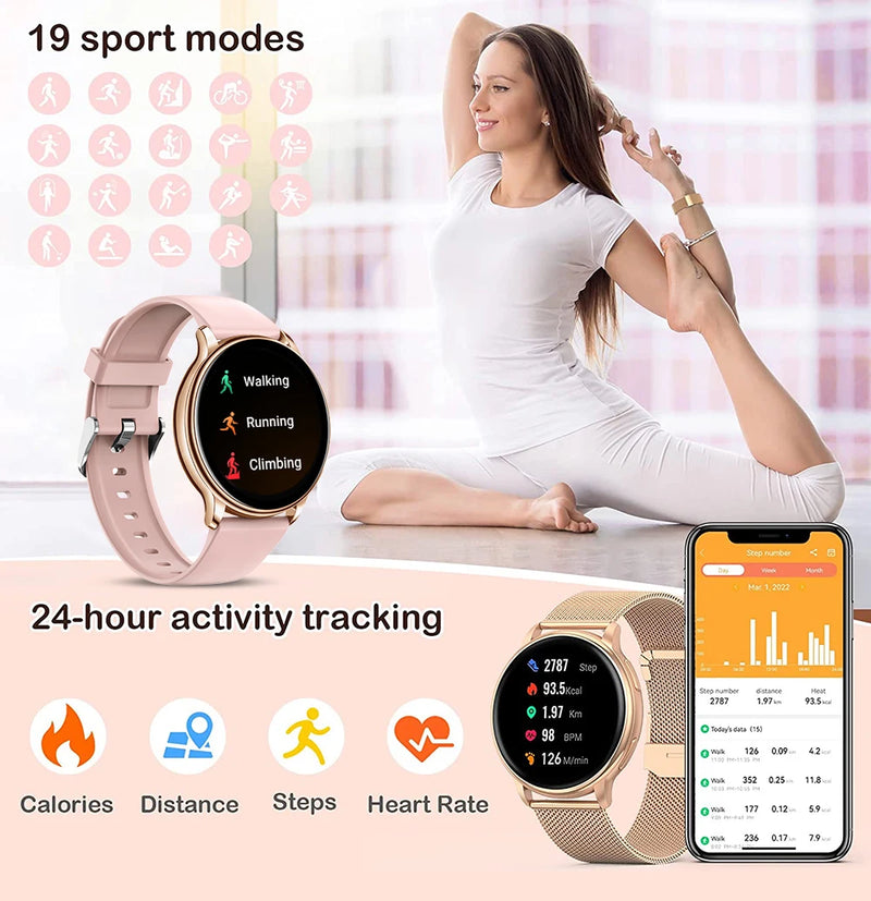 Relógio MEVADEN Bluetooth Call Smart Watch - Elegância, Tecnologia e Funcionalidades Esportivas