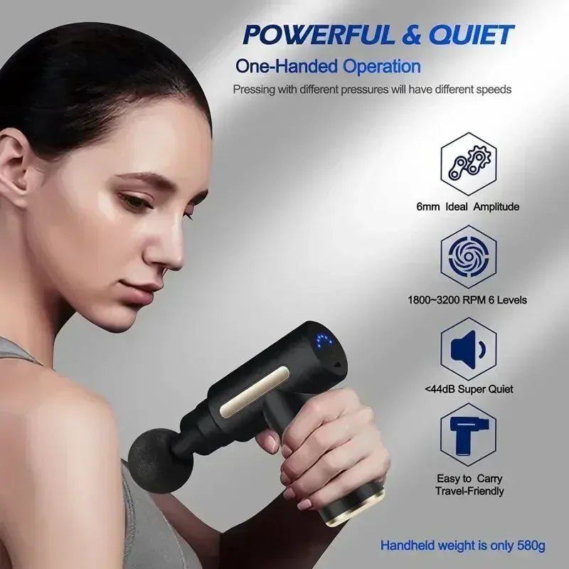 Pistola Mini Massageadora Vibratória: Alívio Muscular, Relaxamento e Performance em Qualquer Lugar