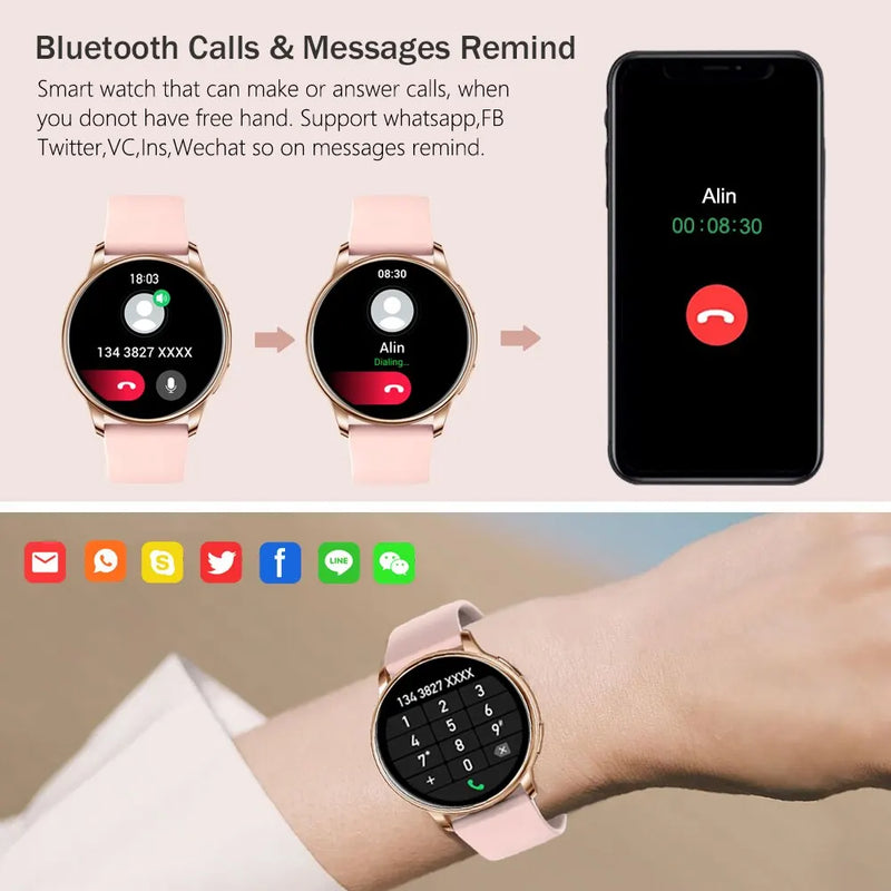 Relógio MEVADEN Bluetooth Call Smart Watch - Elegância, Tecnologia e Funcionalidades Esportivas